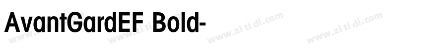 AvantGardEF Bold字体转换